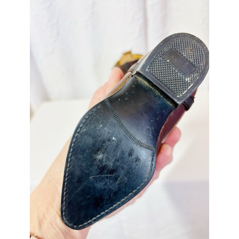 Vintage Kids Leather Cowboy Boots, Size 6 - Picture 7 of 9